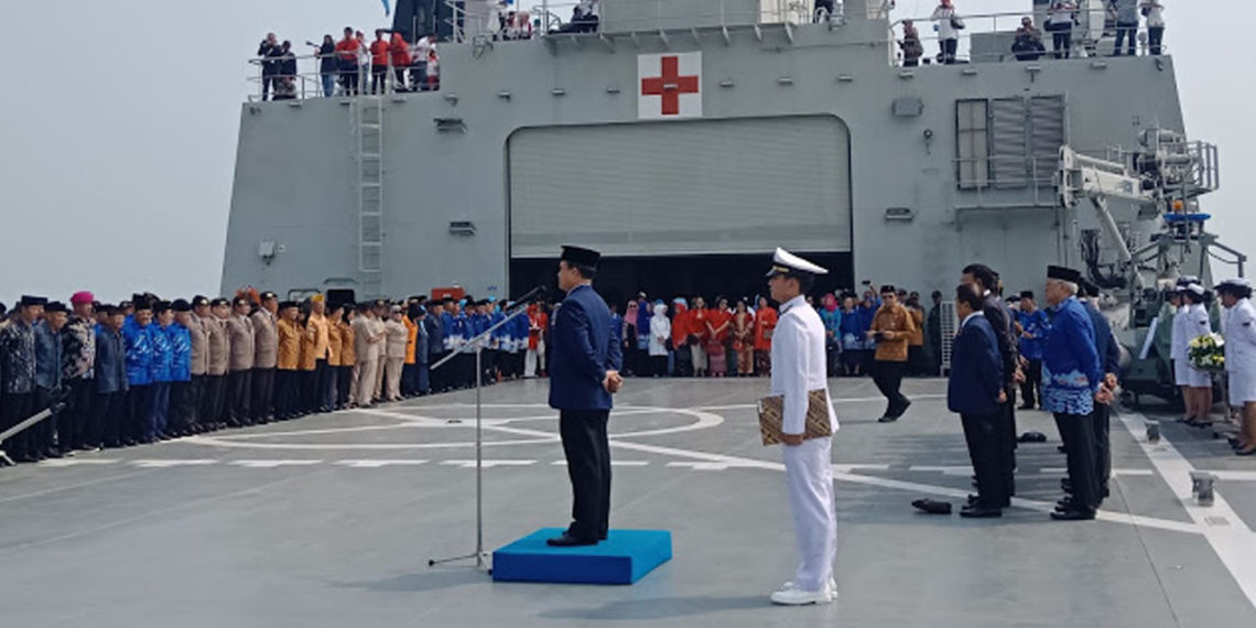 PPAL Memperingati Detik-detik Proklamasi Kemerdekaan di KRI