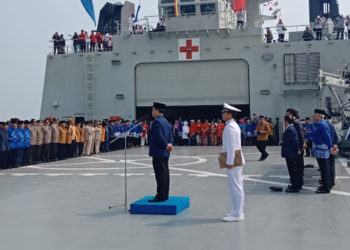 PPAL Memperingati Detik-detik Proklamasi Kemerdekaan di KRI