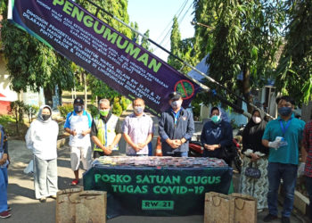 Penyerahan Masker sebanyak 600 pcs dari Ketua PPAL dan Ketua PIPAL