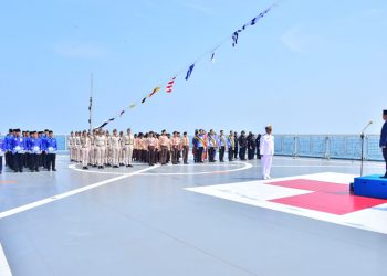 PPAL Selenggarakan Upacara Detik-Detik Proklamasi RI Tahun 2023 di KRI dr Radjiman Wedyodiningrat 992